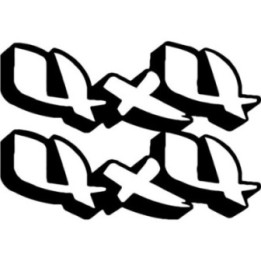 2x 4x4 Truck Sticker Decal Decal Stickers - DecalsHouse