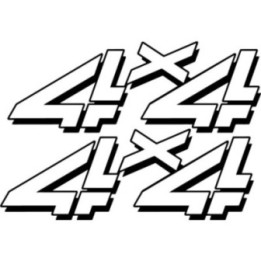 2x 4x4 V2 Sticker Decal Decal Stickers - DecalsHouse