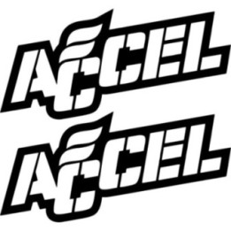 2x Accel Ignition Sponsor Decal Sticker Decal Stickers - DecalsHouse