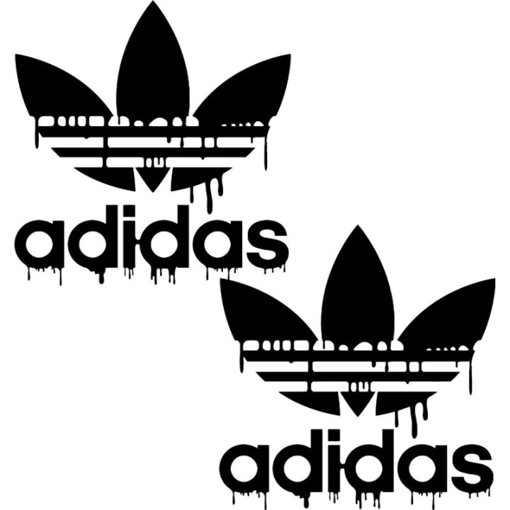 Adidas Trefoil Drip Stickers – Originals Decals (2-Pack)