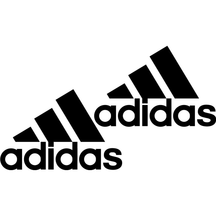 Adidas Three Stripes Stickers – Sport Logo Decals (2-Pack)