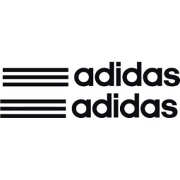 Adidas Three Stripes Stickers – Sport Logo Decals (2-Pack)