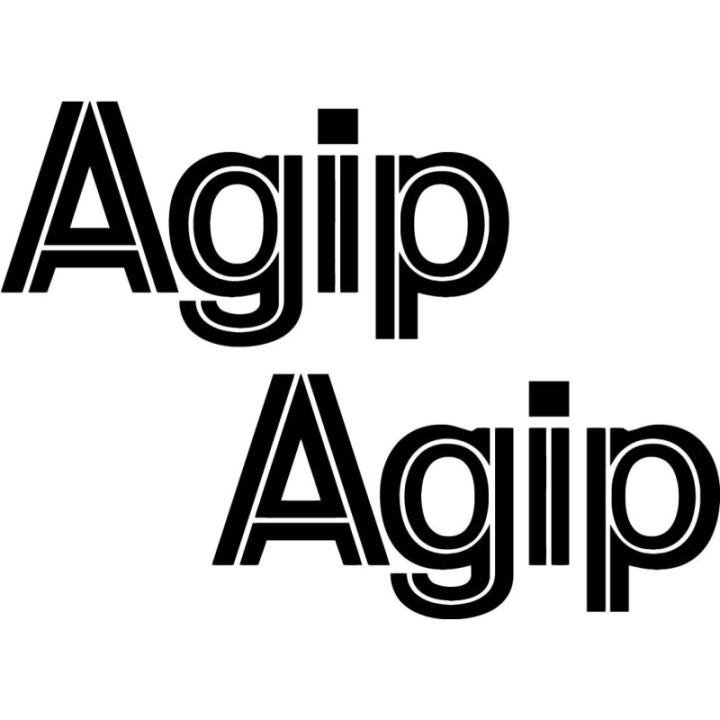 2x Agip Sticker Decal Decal Stickers - DecalsHouse