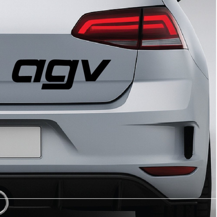 2x Agv Logo V1 Racing Sticker Decal Decal Stickers - DecalsHouse