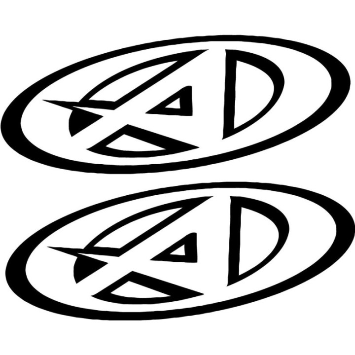 2x Agv Logo V3 Racing Sticker Decal Decal Stickers - DecalsHouse