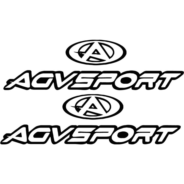2x Agv Sport Logo V4 Racing Sticker Decal Decal Stickers - DecalsHouse