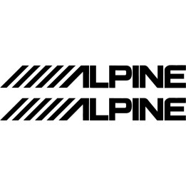 Alpine Stickers – A110 A310 WRC French Sportscar Decals (2-Pack)