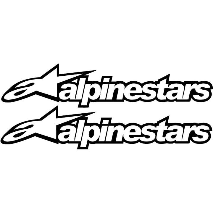 Alpinestars Stickers – MotoGP Helmet Fairing Racing Decals (2-Pack)