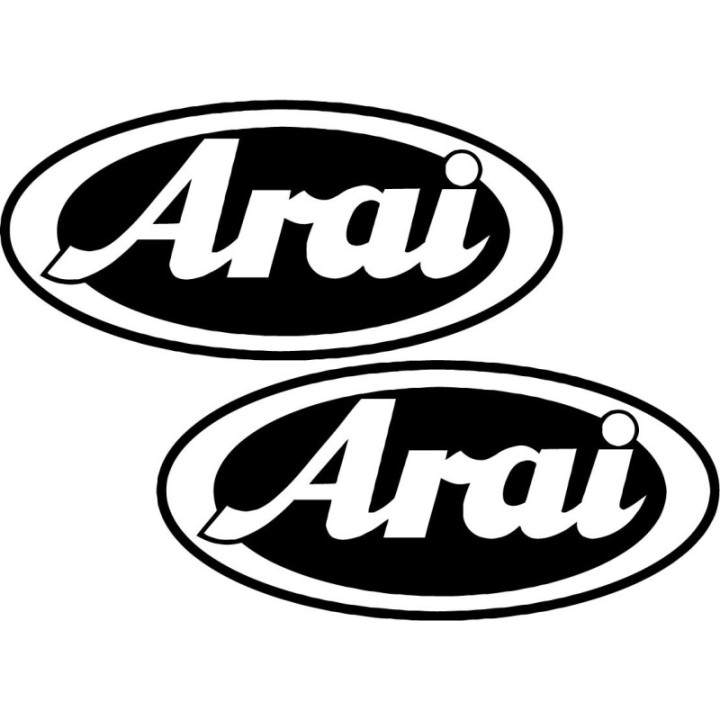 2x Arai Logo V2 Racing Sticker Decal Decal Stickers - DecalsHouse