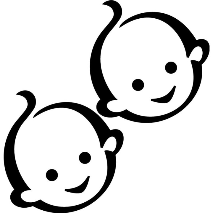 2x Babytje Sticker Decal Decal Stickers - DecalsHouse