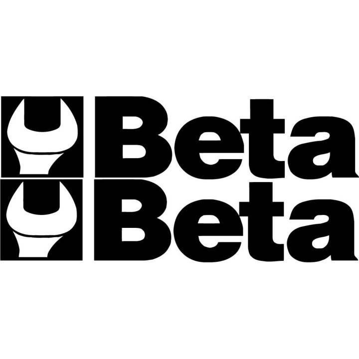2x Beta Logo V1 Racing Sticker Decal Decal Stickers - DecalsHouse