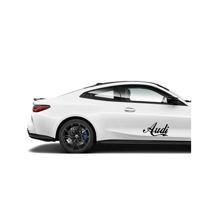 Buy Audi Name Decal Sticker Online