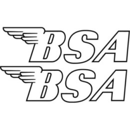 BSA Stickers – Classic British Motorcycle Heritage Decals (2-Pack)