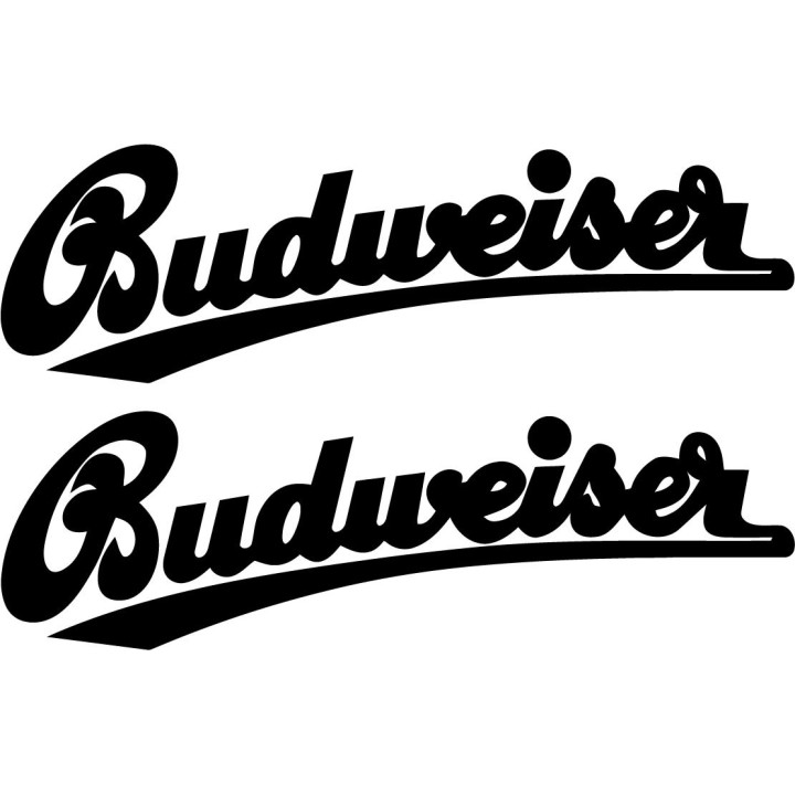 Budweiser Racing Stickers – Touring Car Historic Livery Decals (2-Pack)