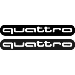 Buy Audi Quattro 2 Decal Sticker Online