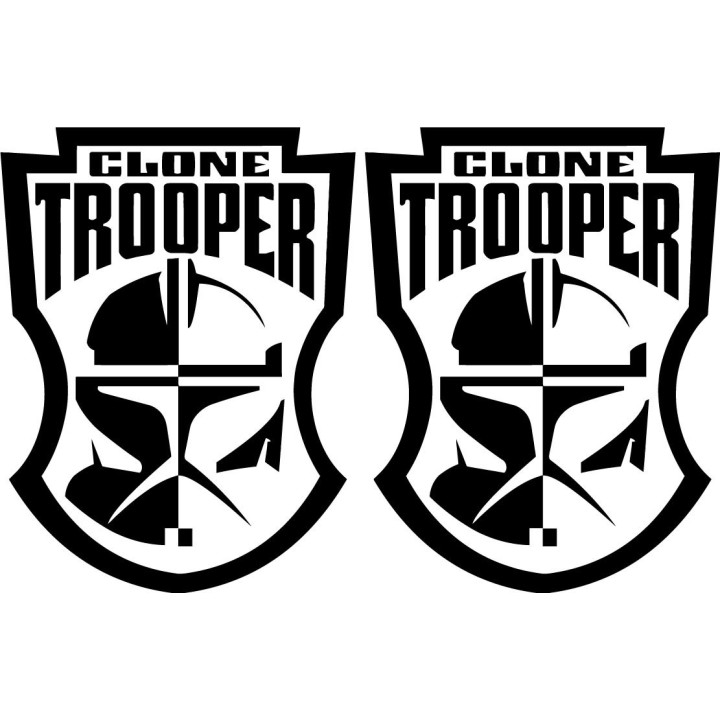 Clone Trooper Stickers – Star Wars Helmet Decals (2-Pack)