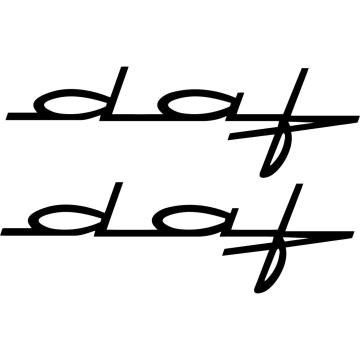 DAF Trucks Stickers – Motorsport Race Transporter Decals (2-Pack)