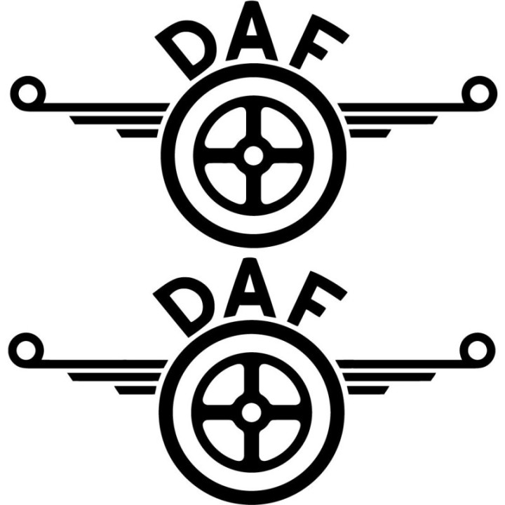 2x Daf V3 Sticker Decal Decal Stickers - DecalsHouse