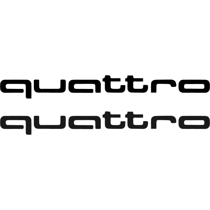 Audi Quattro Stickers – Ur-Quattro S1 Rally RS Decals (2-Pack)