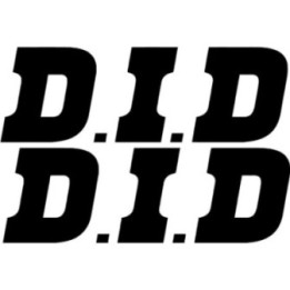 2x Did Logo V1 Racing Sticker Decal Decal Stickers - DecalsHouse