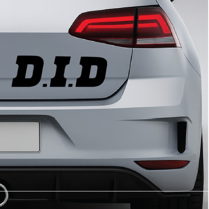 2x Did Logo V1 Racing Sticker Decal Decal Stickers - DecalsHouse