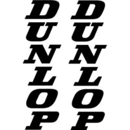 2x Dunlop Logo V1 Racing Sticker Decal Decal Stickers - DecalsHouse