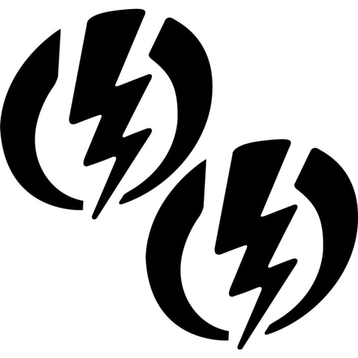 Electric Stickers – EV Race Car Motorsport Vinyl Decals (2-Pack)