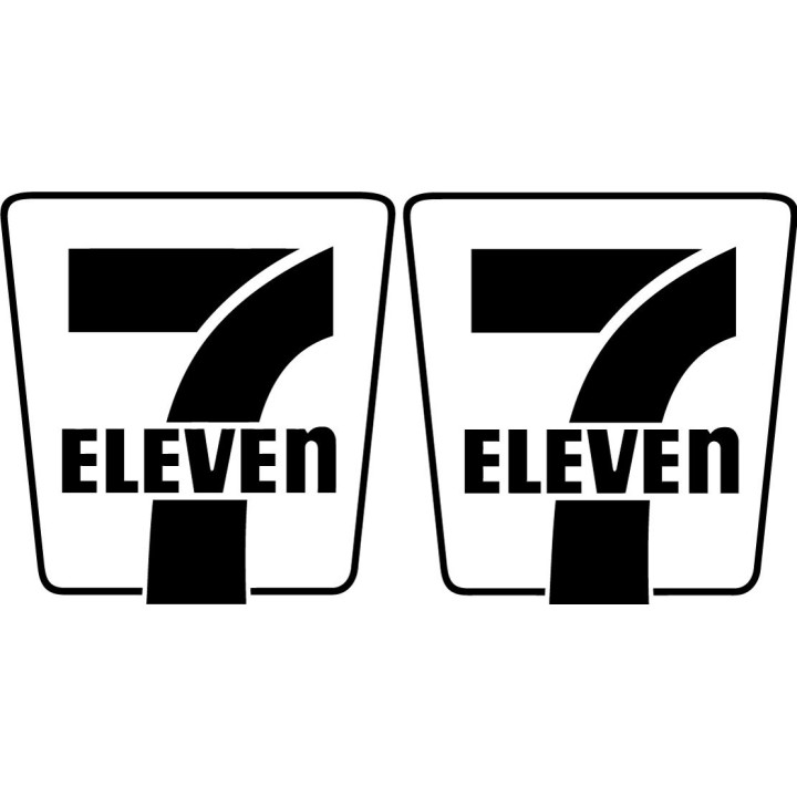 2x Eleven Logo V1 Racing Sticker Decal Decal Stickers - DecalsHouse