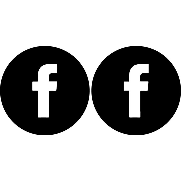 2x Facebook Sticker Decal Decal Stickers - DecalsHouse