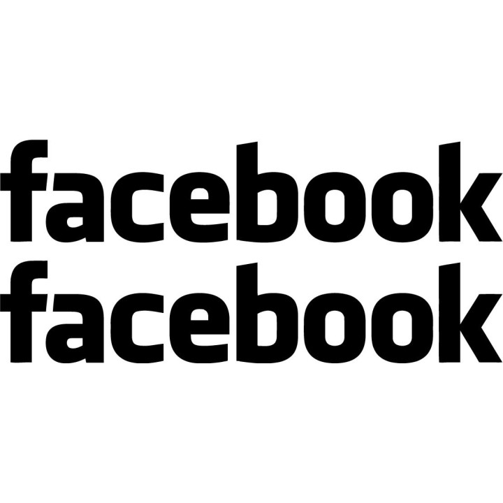 2x Facebook V4 Sticker Decal Decal Stickers - DecalsHouse