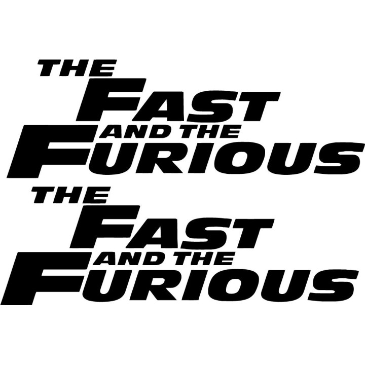 2x Fast And The Furious Sticker Decal Decal Stickers - DecalsHouse