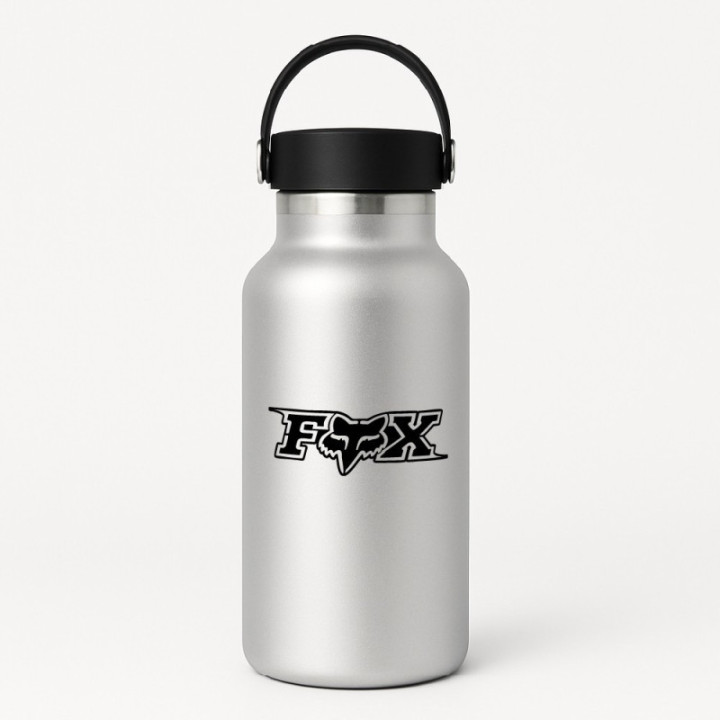 Fox Racing Logo V1 Stickers – Motocross MX Decals (2-Pack)