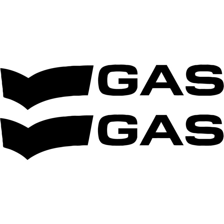 Gas Jeans Stickers – Fashion Logo Decals (2-Pack)