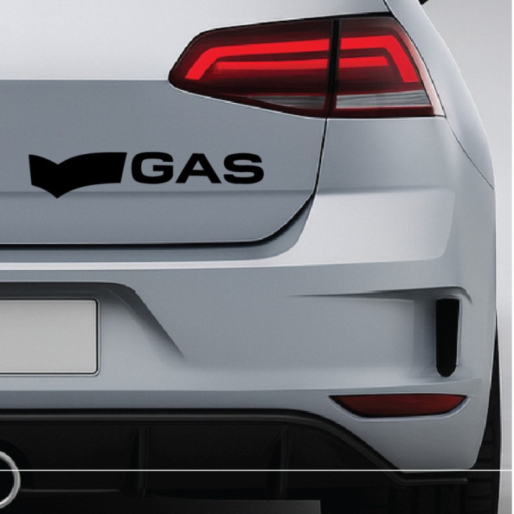 Gas Jeans Stickers – Fashion Logo Decals (2-Pack)