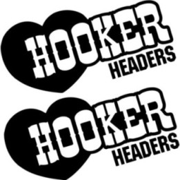 2x Hooker Headers Sponsor Decal Sticker Decal Stickers - DecalsHouse