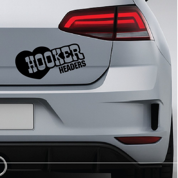 2x Hooker Headers Sponsor Decal Sticker Decal Stickers - DecalsHouse
