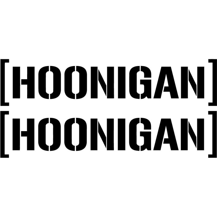 Hoonigan Stickers – Ken Block Gymkhana Drift Rally Decals (2-Pack)