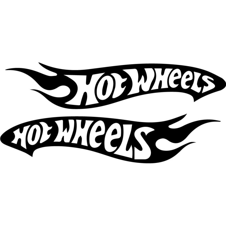 Hot Wheels Stickers – Mattel Die-Cast Show Car Decals (2-Pack)