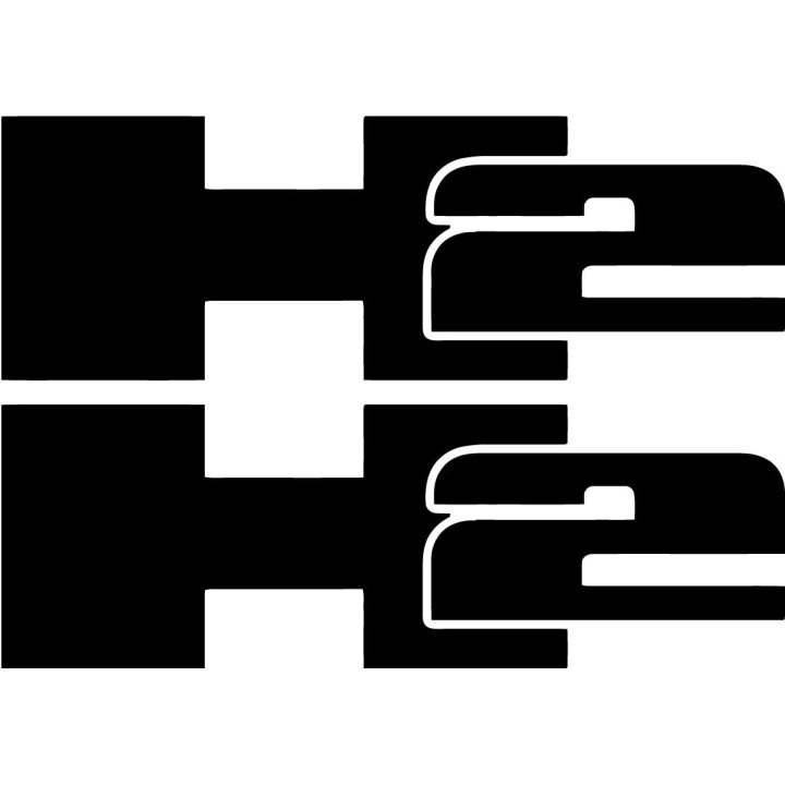 2x Hummer Sticker Decal Decal Stickers - DecalsHouse