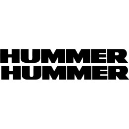 Hummer Logo V2 Stickers – H1 H2 H3 Off-Road 4x4 Decals (2-Pack)