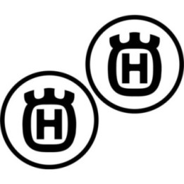 2x Husqvarna Logo V4 Racing Sticker Decal Decal Stickers - DecalsHouse