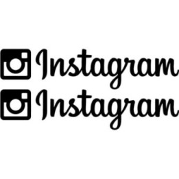 Instagram Logo Stickers – Social Media Car Decals (2-Pack)