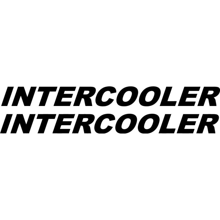 Intercooler Stickers – Turbo Performance Race Car Vinyl Decals (2-Pack)