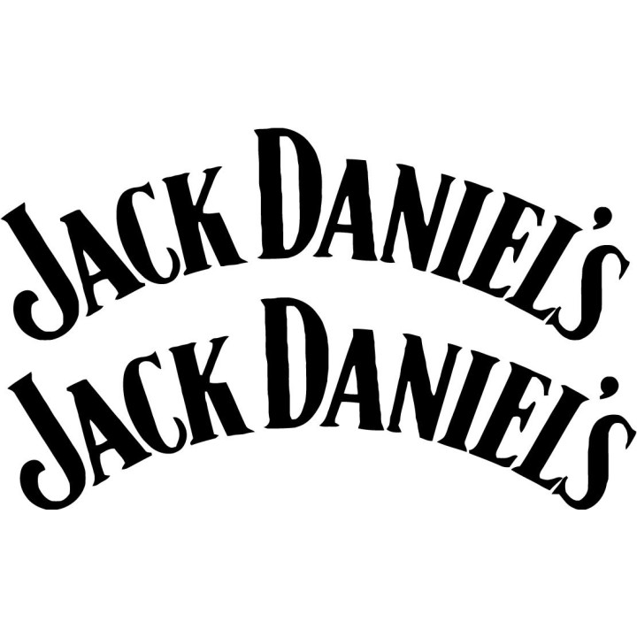 Jack Daniel’s Logo Vinyl Car Sticker 2-Pack
