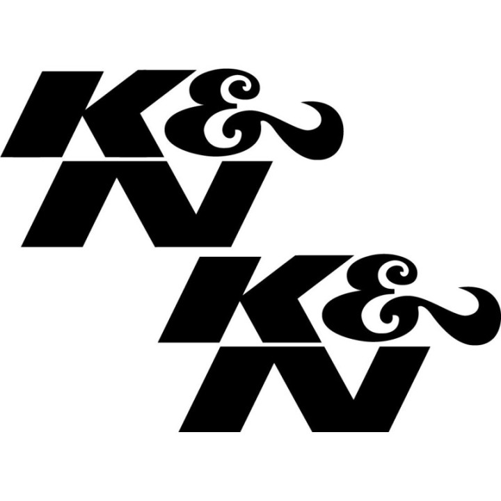 2x K N Logo Sticker Decal Decal Stickers - DecalsHouse