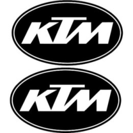 2x Ktm Logo V1 Racing Sticker Decal Decal Stickers - DecalsHouse