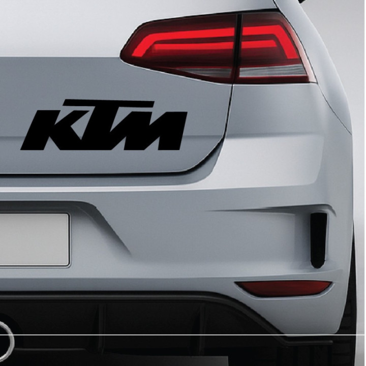 2x Ktm Logo V2 Racing Sticker Decal Decal Stickers - DecalsHouse