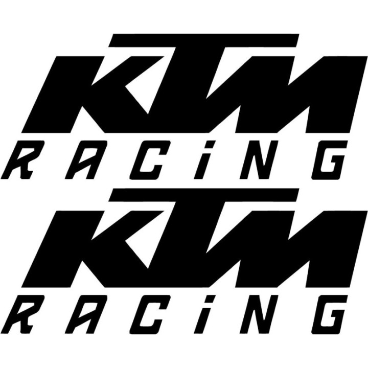 2x Ktm Logo V3 Racing Sticker Decal Decal Stickers - DecalsHouse