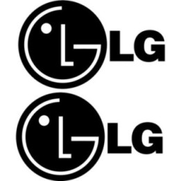 LG Logo Stickers – Tech Brand Show Car Simulator Decals (2-Pack)