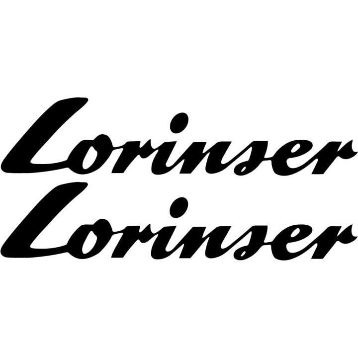 2x Lorinser  Logo Sticker Decal Decal Stickers - DecalsHouse